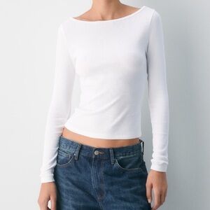 Aritzia Homestretch Rib Airwave Boatneck Long Sleeve